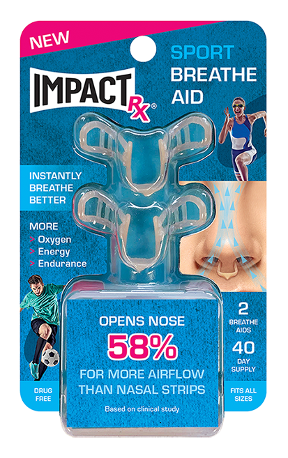 Impact Rx Sport Breathe Aid - Opens nose up to 58% to provide potential performance benefits.
