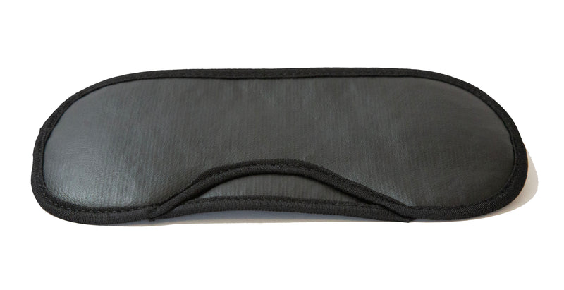 Sleep Mask - Faux Leather (Rexine) with Cotton Fleece - Lightweight & Comfortable