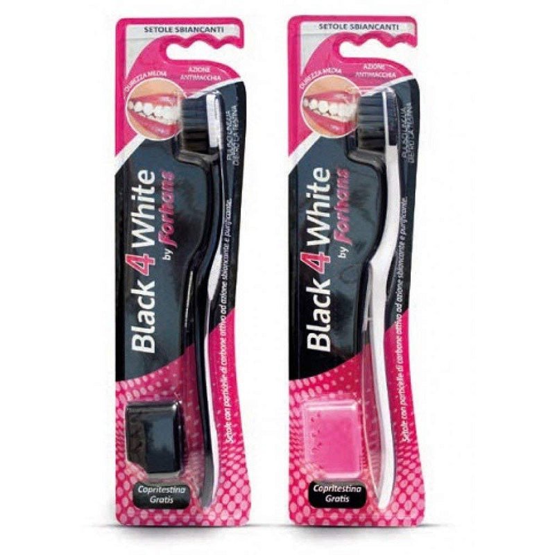 Forhans Toothbrush - Choice of Gold or Black (2 toothbrushes supplied)