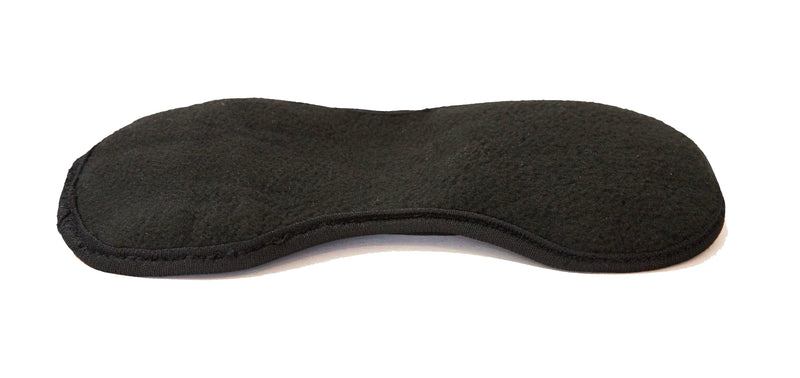 Sleep Mask - Soft Cotton Fleece - Lightweight & Comfortable - Black