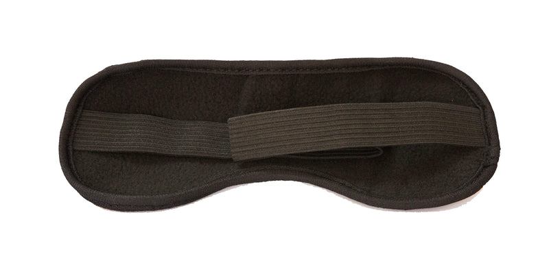 Sleep Mask - Faux Leather (Rexine) with Cotton Fleece - Lightweight & Comfortable