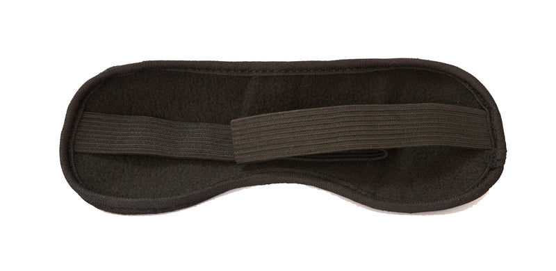 Sleep Mask - Soft Cotton Fleece - Lightweight & Comfortable - Black
