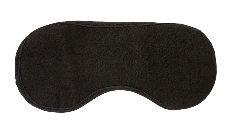 Sleep Mask - Soft Cotton Fleece - Lightweight & Comfortable - Black
