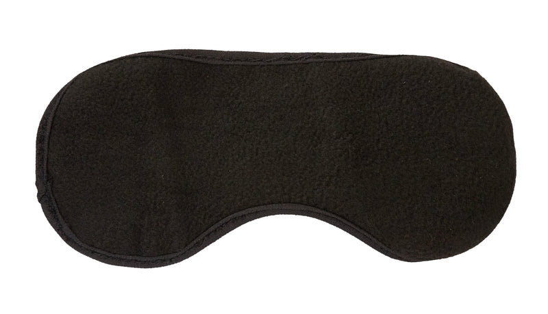 Sleep Mask - Soft Cotton Fleece - Lightweight & Comfortable - Black