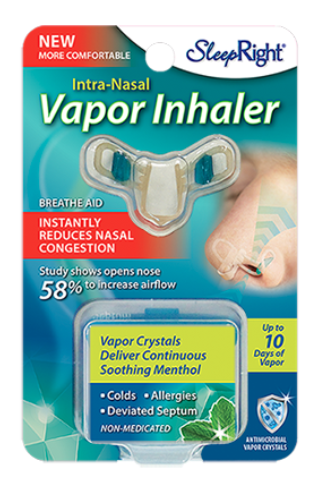 Intra-Nasal Breathe Aid Vapour Inhaler - Non Medicated - Drug Free Menthol.