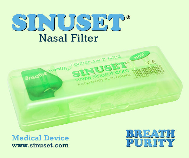 Sinuset Nasal Filters for Allergy Protection 6 Pack